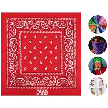Urban Paisley Pattern Polyester Bandana