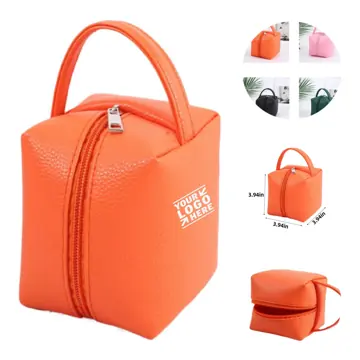 Lychee Texture PU Storage Pouch