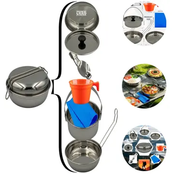 Compact Travel Cookware Collection