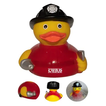 Firefighter Duck Toy