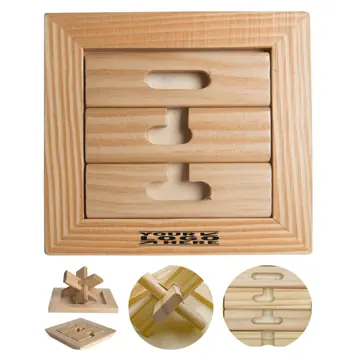 Eco-Friendly Wooden Star Puzzle