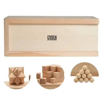 Classic Wooden Puzzle Box Set
