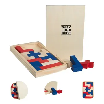 Colorful Geometric Wooden Puzzle