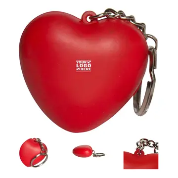 Heart-Shaped Stress Relief Keychain