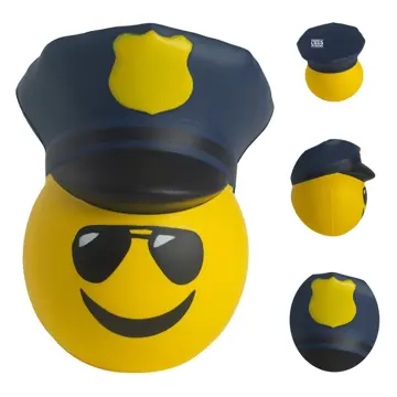 Officer Emoji Stress Relief Toy