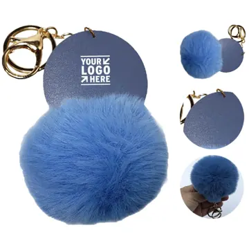 Soft Round Keychain Charm