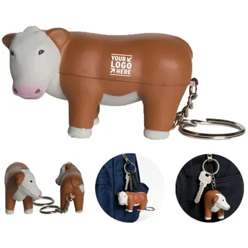 Bovine Stress Relief Keychain
